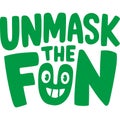 Unmask The Fun Cartoon Graphic Royalty Free Stock Photo