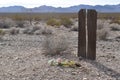 Unnamed grave in Rhyolite, Nevada Royalty Free Stock Photo