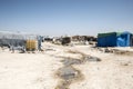 unofficial refugee camp in Reyhanli Royalty Free Stock Photo