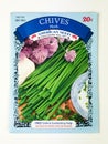 Unopened Pack of Chives Herb Royalty Free Stock Photo