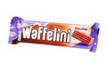 Milka Waffelini chocolate wafer isolated on white