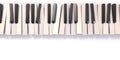 Unordered abstract piano keyboard 3D Royalty Free Stock Photo