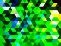 An unorthodox pattern of geometric illustration of colorful triangles, squares and rectangles Royalty Free Stock Photo