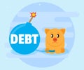 Unpaid debt is a big problem. Loans risky investment, not economical waste of money lead to bad debts