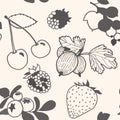 Unpainted berries pattern