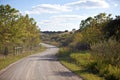 Unpaved country road and pasture