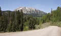 Unpaved mountain road Royalty Free Stock Photo