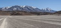 Unpaved road in the Altiplano of the Siloli desert, part of the Reserva Eduardo Avaroa, Bolivia - at an altitude of 4600m