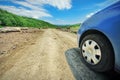 Unpaved forestry road Royalty Free Stock Photo