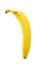 Unpeeled Banana Royalty Free Stock Photo