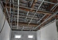 Unplanned Ceiling Renovation Royalty Free Stock Photo