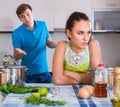 person criticizing young spouse