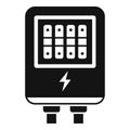 Unplug junction box icon simple vector. Electric switch Royalty Free Stock Photo