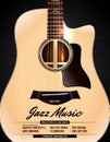 Unplugged Acoustic Guitar Jazz Concert Poster