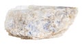 unpolished belomorite moonstone mineral isolated Royalty Free Stock Photo