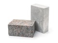 Unpolished granite and marble stone blocks