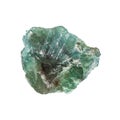 unpolished green alexandrite mineral in daylight