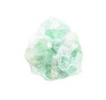 unpolished green Fluorite (fluorspar) ore isolated