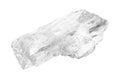 unpolished petalite (castorite) rock cutout