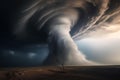 Unpredictable Storm tornado. Generate Ai Royalty Free Stock Photo