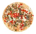 Unprepared vegetarian pizza Royalty Free Stock Photo