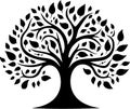 Tree - minimalist and simple silhouette - vector illustration Royalty Free Stock Photo