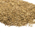 Unprocessed dried tobacco leaves