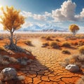 Unraveling Earth's Climate Crisis A View from Above Royalty Free Stock Photo