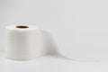 An unravelling roll of white toilet paper. Royalty Free Stock Photo