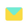 Unread message flat color ui icon Royalty Free Stock Photo