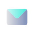 Unread message flat gradient color ui icon Royalty Free Stock Photo