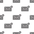 unread message icon. Element of minimalistic icons for mobile concept and web apps. Pattern repeat seamless unread message icon ca Royalty Free Stock Photo