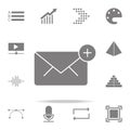 unread message icon. web icons universal set for web and mobile Royalty Free Stock Photo