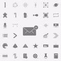 unread message icon. web icons universal set for web and mobile Royalty Free Stock Photo
