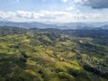 Unreal Aerial view of Ruteng, Flores Royalty Free Stock Photo