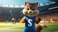 Unreal Engine 5: Squirrel Soccer Player In Seapunk Style