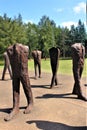 `The Unrecognised Ones` 2002 in the Cytadela park, Poznan, Poland Royalty Free Stock Photo