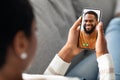 Unrecognizable Black Woman Holding Smartphone At Home, Making Video Call Royalty Free Stock Photo