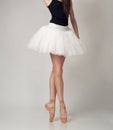 Unrecognizable female ballet dancer