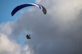 paragliding flight Royalty Free Stock Photo