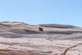 unrecognizable person at Campo de Piedra Pomez, Catamarca, Argentina