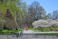 Carl Johans Park in Norrkoping during spring in Sweden