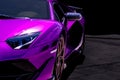 unrecognizable pink and purple supercar background