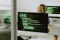 Unrecognizable IT Specialists Working On Security Code