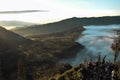 Unrecognized people, beautiful colorful sunrise over Mount Bromo