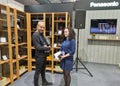 Panasonic kitchen appliances booth during CEE 2017 in Kiev, Ukraine