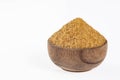 Unrefined Brown Cane Sugar Crystals - Saccharum officinarum Royalty Free Stock Photo