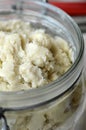 Unrefined shea butter Royalty Free Stock Photo