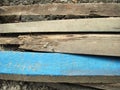 4 old sticks lying on top of each other Royalty Free Stock Photo