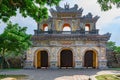 Unrestored ancient gate of Imperial City Hue, Vietnam Gate of the Forbidden City of Hue.